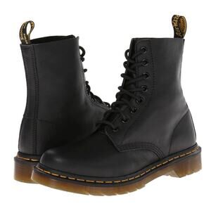 Dr. Martens Womens 1460 Pascal 8 Eye Boots EU 37 US 6 Black Leather GUC
